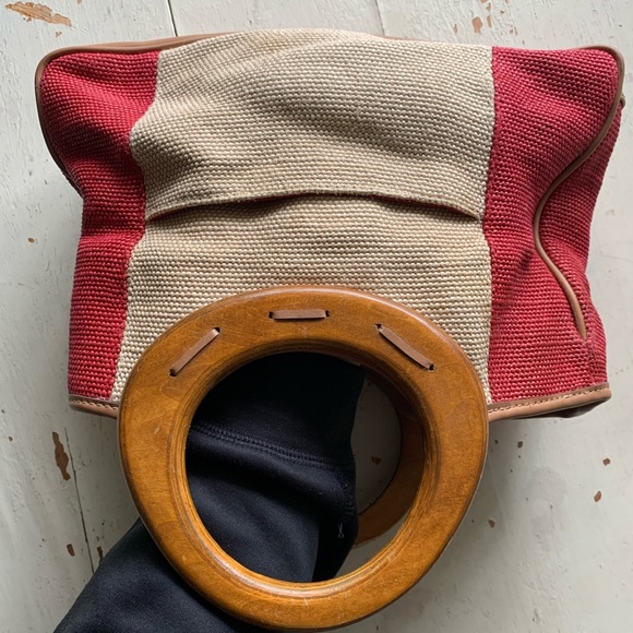 Relic : canvas and wood bag - Picture 3 of 11